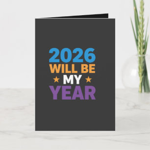 Carte 2026 Sera Mon Année Inspirante Nouveaux Débuts