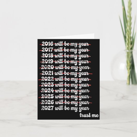 Carte 2027 sera mon année de procrastination Résolution (Devant)