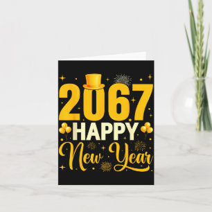 Carte 2067 Bonne Année Rétro Drôle 67 Six Sept Meme