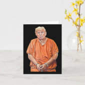 Carte 20-24 Ans En Prison Drôle Anti-Trump (Fleur jaune)