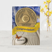 Carte 20 Anniversaire AA Félicitations Serenity (Fleur jaune)
