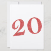 Carte 20 ans d'anniversaire (Devant)