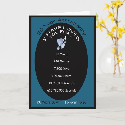 Carte 20 ans d'existence (Fleur jaune)