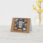 Carte 20 janvier - Journée du café pause (Fleur jaune)