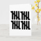 Carte 20e anniversaire (Fleur jaune)