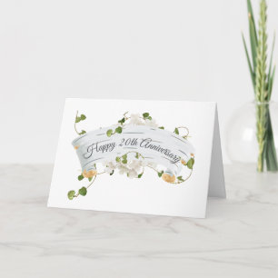Carte 20e anniversaire avec Ivy sur parchemin de bouleau
