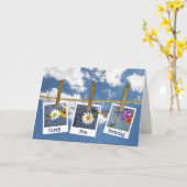 Carte 20e anniversaire de marguerites (Fleur jaune)