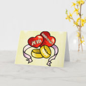 Carte 20e anniversaire de mariage (Fleur jaune)