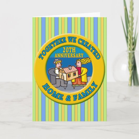 Carte 20e anniversaire de mariage (Devant)