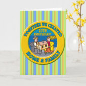 Carte 20e anniversaire de mariage (Fleur jaune)