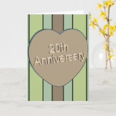 Carte 20e anniversaire de mariage (Fleur jaune)
