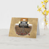 Carte 20e anniversaire de mariage (Fleur jaune)