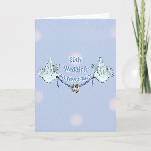 Carte 20e anniversaire du Mariage (Devant)