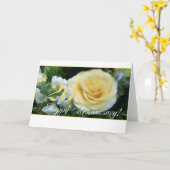 Carte 20e anniversaire du Mariage - Rose jaune (Fleur jaune)