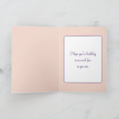 Carte 20e anniversaire fille en train de coudre avec la (Intérieur)