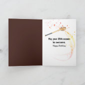 Carte 20e anniversaire Flaming Baseball (Intérieur)