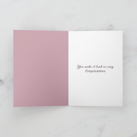 Carte 20e Anniversaire Iris Fleur Avec Etching Or (Intérieur)