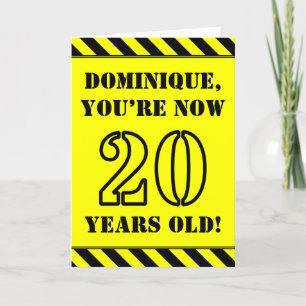 Carte 20e anniversaire : Jeu de style de crayon amusant,