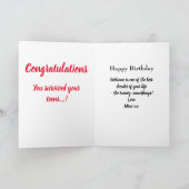 Carte 20e anniversaire Photo Collage Soeur unique Keepsa (Intérieur)