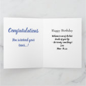 Carte 20e anniversaire Photo Collage Son Grand Unique (Intérieur)