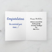 Carte 20e anniversaire Photo Collage Son unique souvenir (Intérieur)