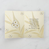 Carte 20e Birthday card witdaisies. (Intérieur)
