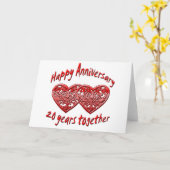 Carte 20ème. Anniversaire (Fleur jaune)