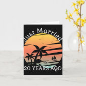 Carte 20ème anniversaire de Mariage Croisière juste mari (Fleur jaune)