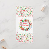 Carte 20XX Bonne année ! Noël (Devant/Arrière en situation)