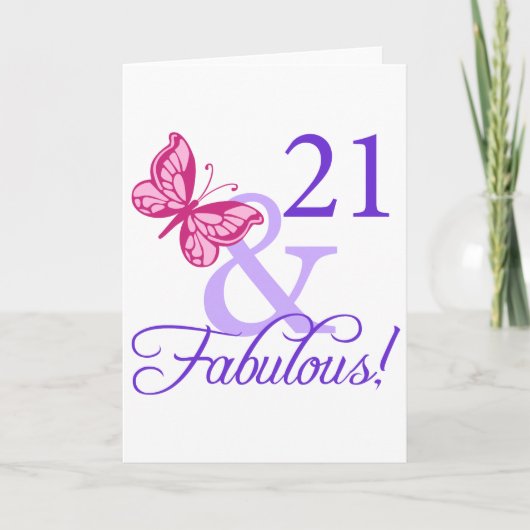 Carte 21 Et Fabuleux anniversaire (Devant)