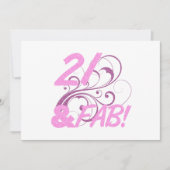 Carte 21 Et Fabuleux anniversaire (Devant)
