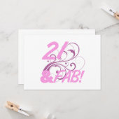 Carte 21 Et Fabuleux anniversaire (Devant/Arrière en situation)