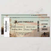 Carte 21 et Fabulous Tropical Boarding Pass QR Code (Devant / Derrière)