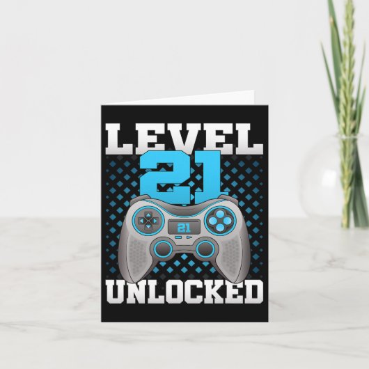 Carte 21 Jeu vidéo déverrouillé 21e Jeu d'anniversaire G (Devant)