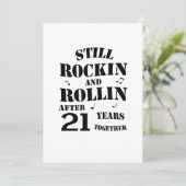 Carte 21e anniversaire - 21 ans Couples (Debout devant)