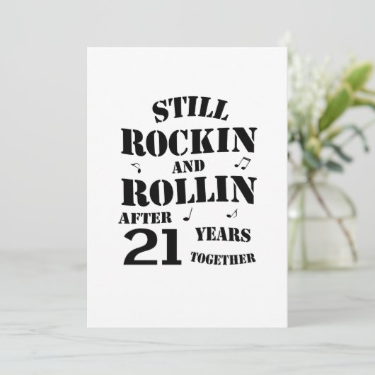 Carte 21e anniversaire - 21 ans Couples (Debout devant)