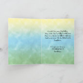 Carte 21e anniversaire avec un chat ludique (Intérieur)