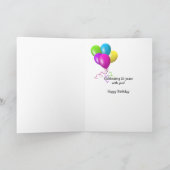 Carte 21e Anniversaire Bière pour Soeur (Intérieur)