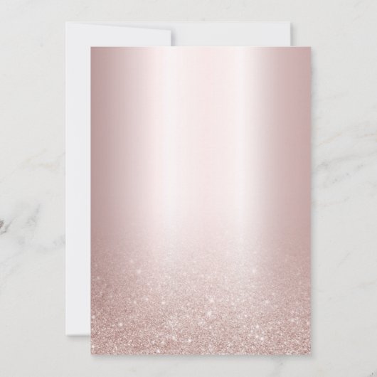 Carte 21e Anniversaire Blush Parties scintillant Champag (Dos)