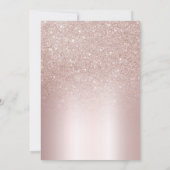 Carte 21e Anniversaire Blush Parties scintillant Champag (Dos)