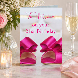 Carte 21e Anniversaire Cute Heels