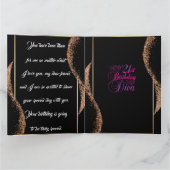 Carte 21e anniversaire Diva (Intérieur)
