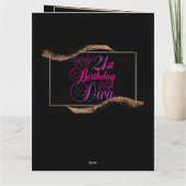Carte 21e anniversaire Diva (Dos)