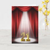 Carte 21e anniversaire en vedette (Fleur jaune)