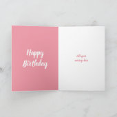 Carte 21e anniversaire encore si jolies photos rose (Intérieur)