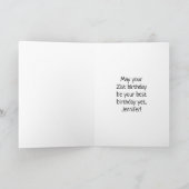 Carte 21e anniversaire : Fun Motif Fireworks + Rainbow 2 (Intérieur)
