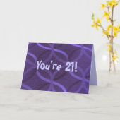 Carte 21e anniversaire-Humour-carte de voeux (Fleur jaune)