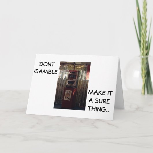 CARTE 21E ANNIVERSAIRE HUMOUR NE JOUEZ PAS SÛR (Devant)