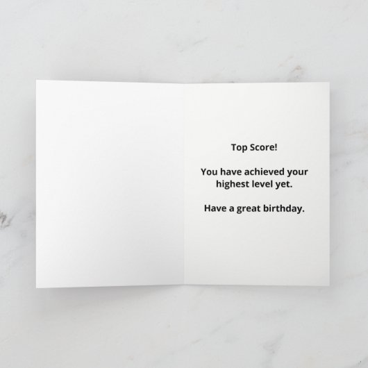 Carte 21e Anniversaire Jeu d'Ordinateur (Intérieur)