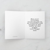 Carte 21e anniversaire Légendaire Bleu Ajouter Nom Légen (Intérieur)